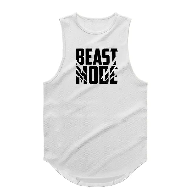 Men's Breathable Polyester Gym Vest for Daily Wear